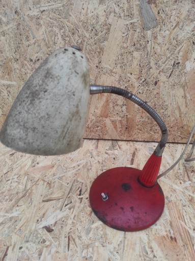 Stara Lampa Biurkowa Retro Loft Solidna Sygnowana SZM GAŁECKI TYP 1118