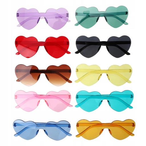 Vintage okulary przeciwsłoneczne Heart Party
