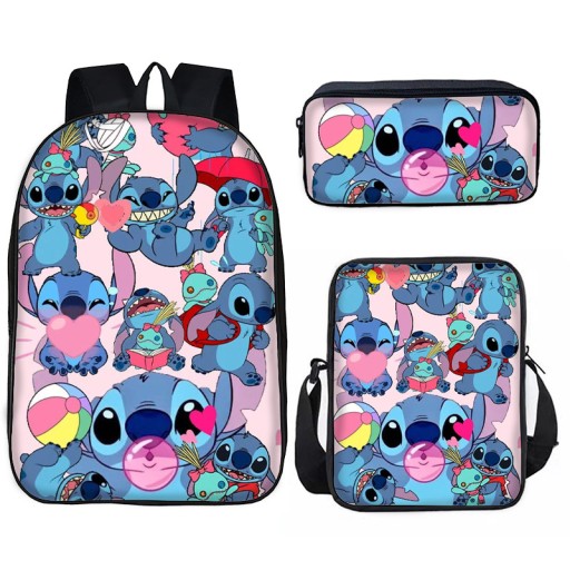 Stitch ZESTAW SZKOLNY PLECAK A4 TORBA PIÓRNIK