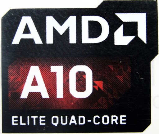 Naklejka AMD A10 ELITE QUAD CORE 19.5x16.5mm [124]