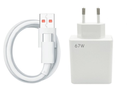 Ładowarka sieciowa USB-C do Xiaom szybkie ładowanie 67W szybka+KABEL 1,5 METRA