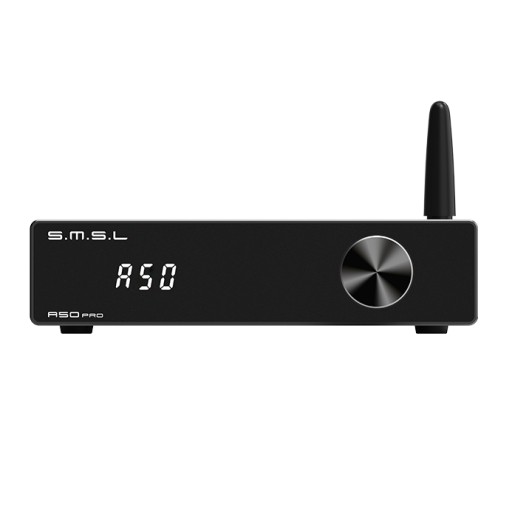 SMSL A50 Pro - wzmacniacz głośnikowy 2.1 z Bluetooth i HDMI ARC