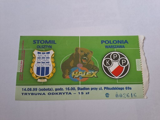 STOMIL OLSZTYN - POLONIA WARSZAWA 14-08-1999