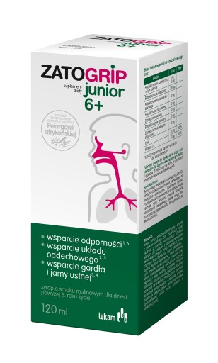 Zatogrip Junior 6+ syrop 120 ml
