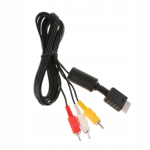 1x kabel A/V do PS2 Konsoli Przewód Do RCA AV 2