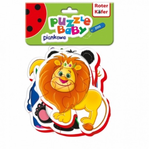 Piankowe puzzle Zwierzęta Zoo Układanka Baby Roter Kafer