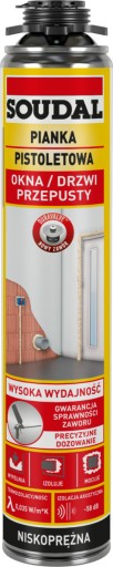 SOUDAL PIANA MONTAŻOWA PISTOLETOWA 750 ml
