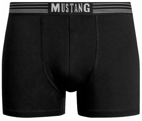MUSTANG BOKSERKI MĘSKIE BAWEŁNA MAJTKI CZARNE XL