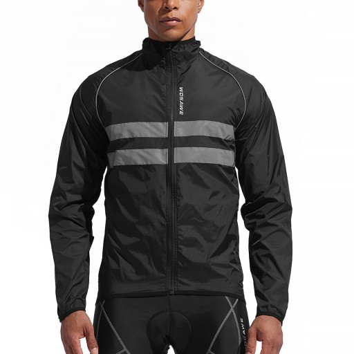 Męska sportowa kurtka rowerowa outdoorowa, czarna XL