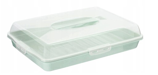 Pojemnik na ciasto wypieki pudełko box 45cm Grafit