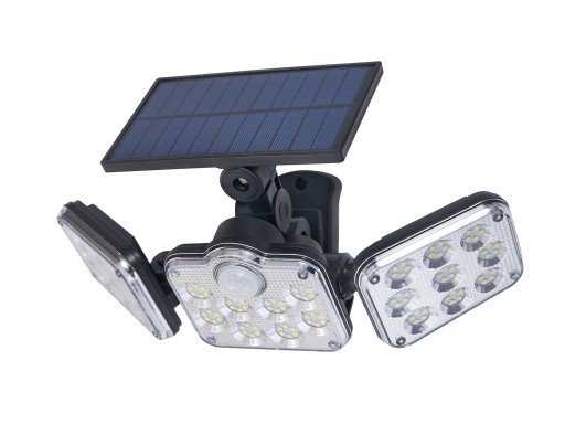 NAŚWIETLACZ LED SOLARNY LAMPA IP65 CZUJNIK PILOT