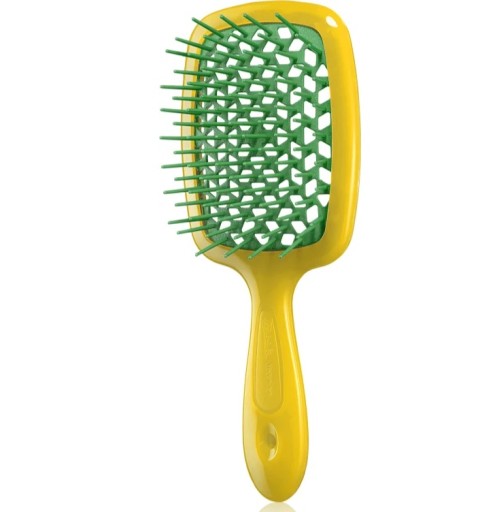JANEKE SZCZOTKA SUPERBRUSH Szczotka do Rozczesywania żółto-zielona