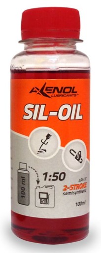 AXENOL SIL-OIL OLEJ CZERWONY DO MIESZANKI PALIWA 2T 100ML PIŁY PODKASZARKI
