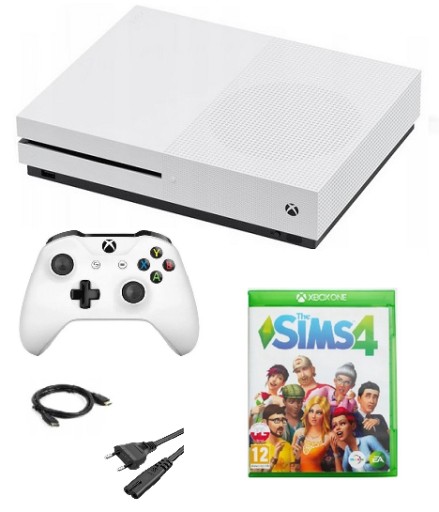 Konsola Xbox One S 500 GB + Pad + The Sims 4