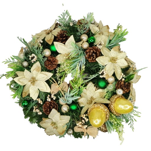 Wianek wieniec bożonarodzeniowy świąteczny 45 cm