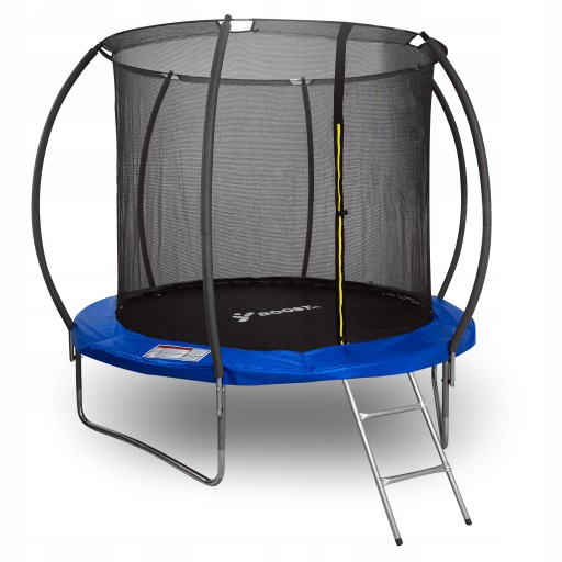 TRAMPOLINA DLA DZIECI OGRODOWA Z SIATKĄ WEWNĘTRZNĄ STAL GALWANIZOWANA 305cm