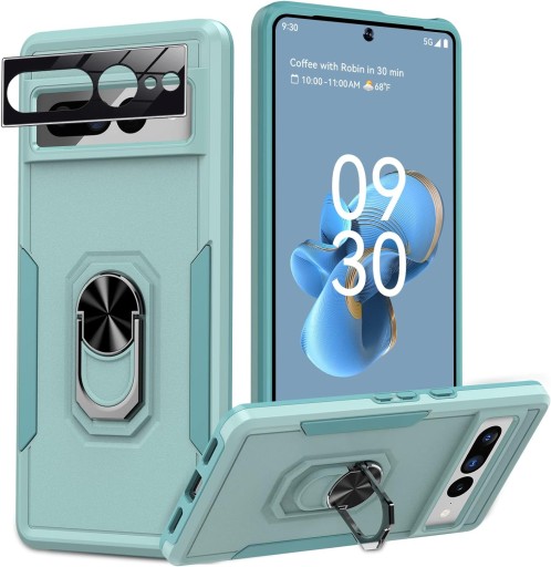 ETUI OBUDOWA CASE Z PODSTAWKĄ DO GOOGLE PIXEL 7 PRO ZIELONY