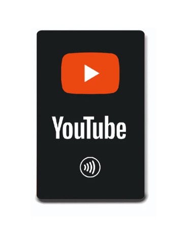 Karta do zbierania followersów, obserwujących i polubień YOUTUBE