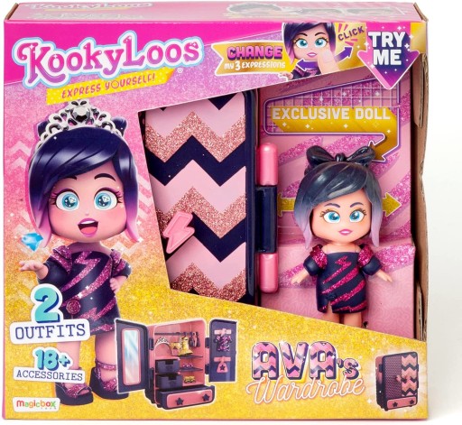 KOOKYLOOS AVA'S WARDROBE - AVA I SZAFA Z UBRANIAMI