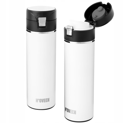 N'OVEEN TB511 BUTELKA biały mat TERMICZNA 400ml