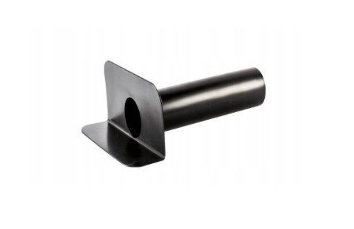 Wpust attykowy przyścienny okrągły do papy 125 mm