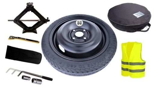Koło dojazdowe 14 VW UP SKODA CITIGO SEAT + ZESTAW