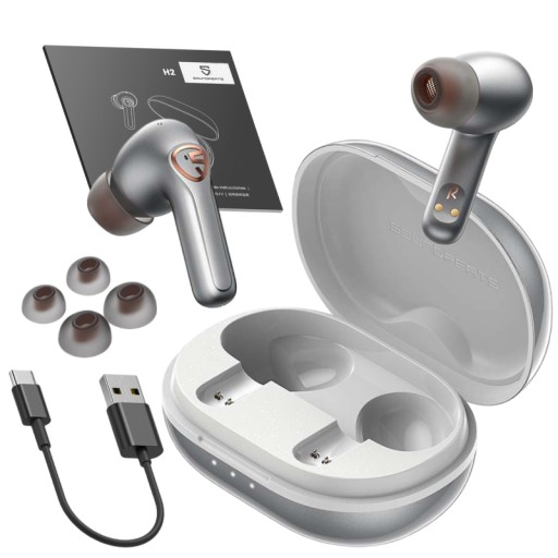 SOUNDPEATS H2 BEZPRZEWODOWE SŁUCHAWKI DOKANAŁOWE TWS BLUETOOTH 5.2 APTX