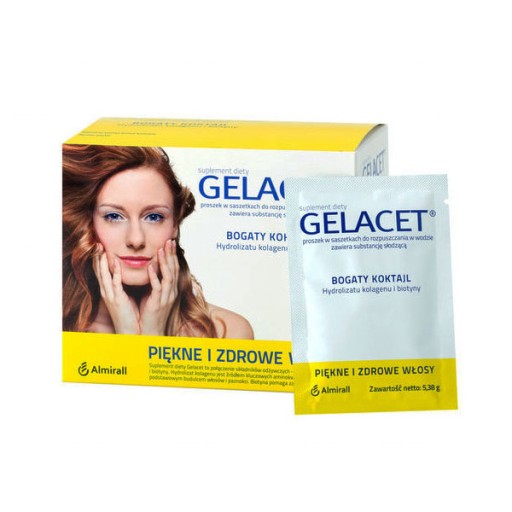 Gelacet z żelatyną i biotyną 21 saszetek