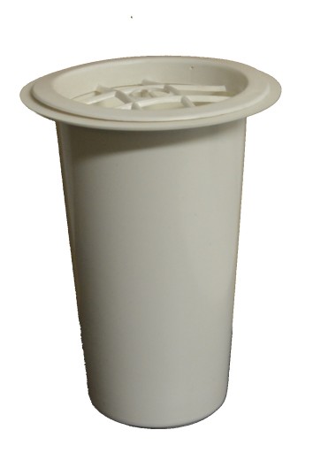WKŁAD DO WAZONU biały 14cm x 8cm wąski mały