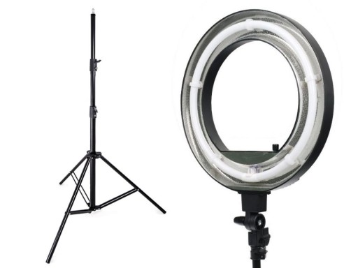 Lampa pierścieniowa do makijażu RING 50W Statyw