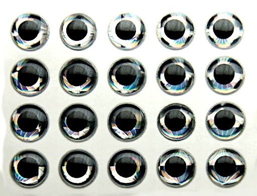 Oczka samoprzylepne 3D o średnicy 6 mm pearl 20 sztuk