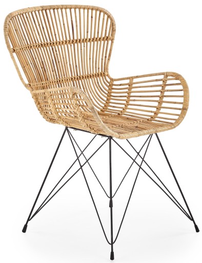 Krzesło rattan naturalny K335 NATURALNY Halmar