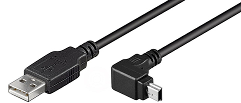 Przyłącze USB typA wt-USB mini typB wt 1.8M Kątowe