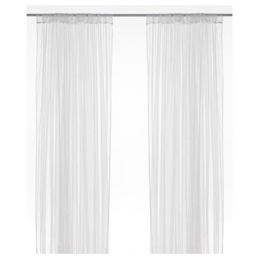 IKEA LILL FIRANKI BIAŁE FIRANY 2 SZT 300 x 280 cm