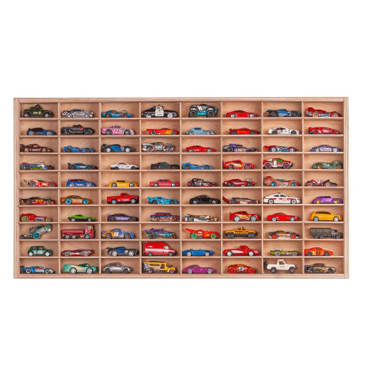 Półka na Samochodziki Autka Resoraki Hot Wheels Organizer 80 miejsc Drewno