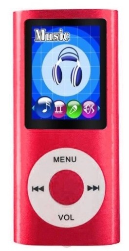 Odtwarzacz Mp3 z głośnikiem 16GB CZERWONY