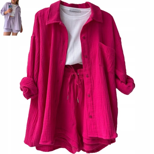 NEW Muslin Shorts And Shirt Set COLORS