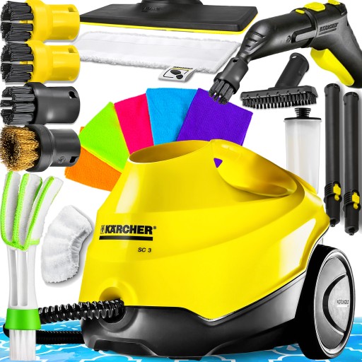 PAROWNICA MYJKA PAROWA KARCHER SC 3 EASYFIX MOP Z DODATKOWYMI AKCESORIAMI