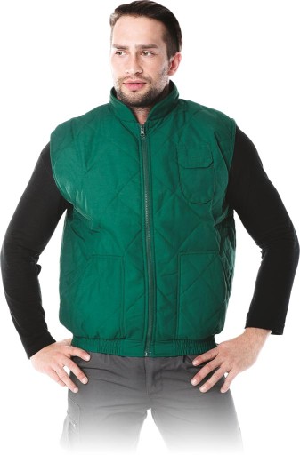 REIS Bezrękawnik ocieplany BARRAKUDA, zielony, rozm. XL