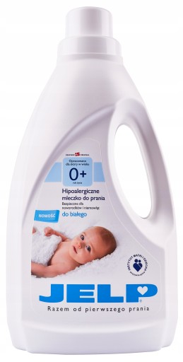 JELP 0+ MLECZKO DO PRANIA BIAŁYCH UBRAŃ 1,5L