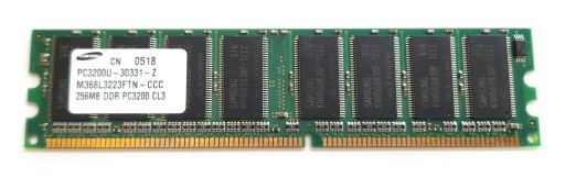 SAMSUNG RAM 256MB DDR-400 PC3200U 400MHz SDRAM UDIMM NON-ECC