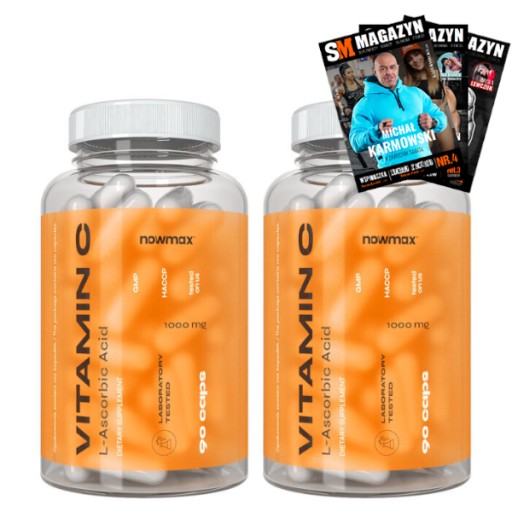 nowmax VITAMIN C 1000MG 180 kaps KWAS L-ASKORBINOWY ODPORNOŚĆ WITAMINA C