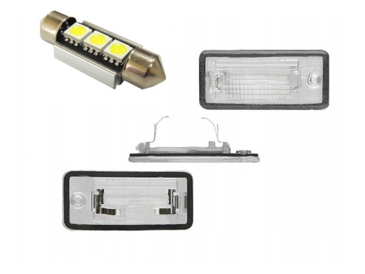 LAMPKA LED PODŚWIETLENIE Audi A4 B6 B7 A6 C6 A3 8P