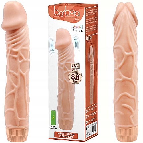 DILDO jak PENIS wibrator MEGA DUŻY żylasty