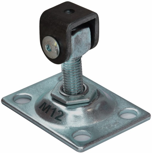 ZAWIAS DO FURTKI BRAMKI REGULOWANY Z PODSTAWĄ DO PRZYKRĘCENIA 75x55mm M12