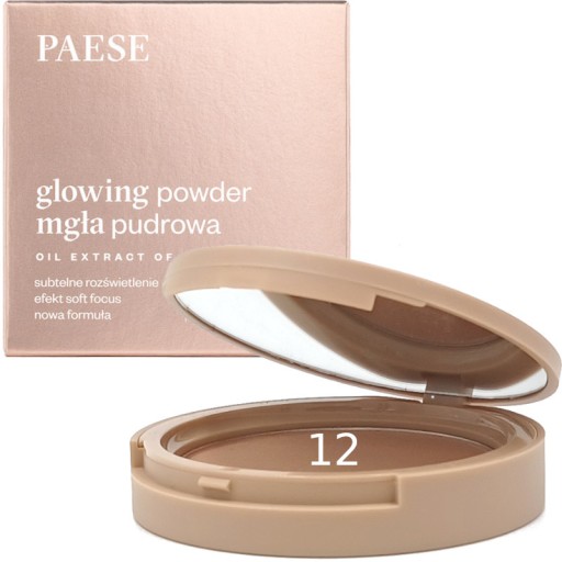 PAESE PUDER GLOWING MGŁA PUDROWA 12 naturalny beż