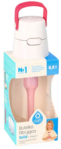 Butelka filtrująca Dafi SOLID 0,5 L FLAMINGOWA