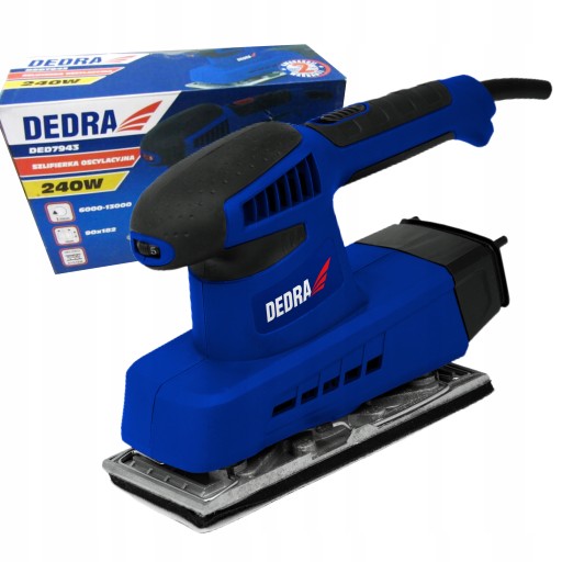DEDRA SZLIFIERKA OSCYLACYJNA 240W 90x182mm DED7943