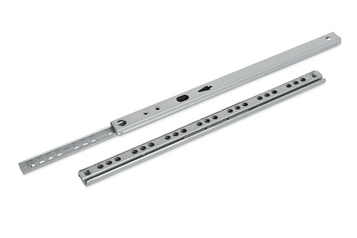2x PROWADNICA MEBLOWA KULKOWA PROWADNICA DO SZUFLAD DO MEBLI L-342mm H-17mm