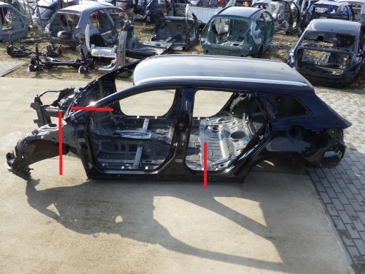 SWACE TOYOTA COROLLA E21 ĆWIARTKA LEWY PRZÓD PRÓG